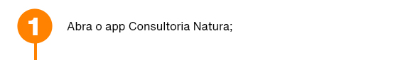 Abra o app Consultoria Natura;