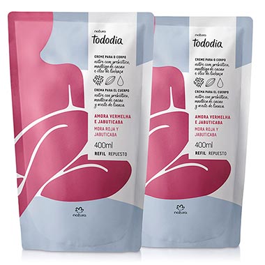 Kit Refil Creme Nutritivo Corporal Tododia Amora Vermelha e Jabuticaba
Kit Refil Creme Nutritivo Corporal Tododia Amora Vermelha e Jabuticaba