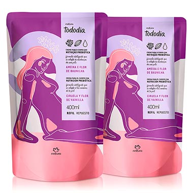Kit Refil Creme Desodorante Nutritivo Para o Corpo Tododia Ameixa e Flor de Baunilha
Kit Refil Creme Desodorante Nutritivo Para o Corpo Tododia Ameixa e Flor de Baunilha