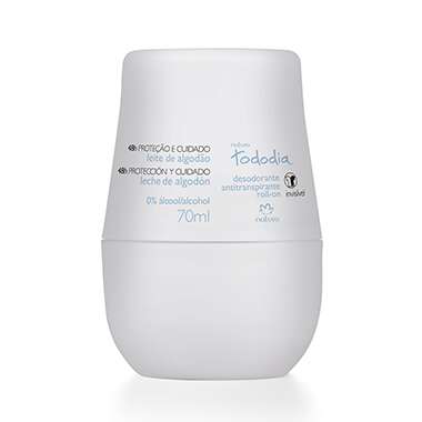 69669 1 - Desodorante Antitranspirante Roll-on Leite de Algodão Tododia - 70ml