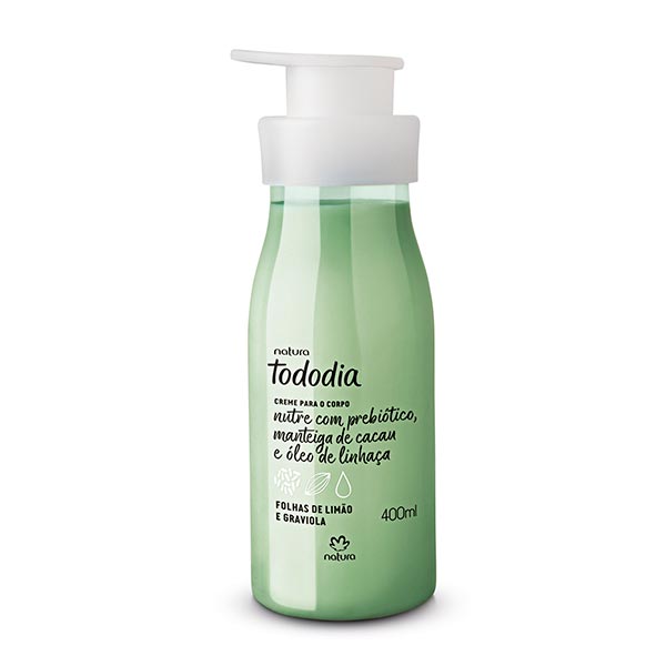 Creme Nutritivo Desodorante para o Corpo Folhas de Limão e Graviola Tododia – 400ml