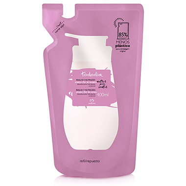 Refil Desodorante Hidratante Corporal Ameixa e Flor de Cerejeira Tododia – 400ml