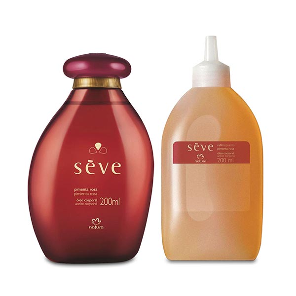 Kit Natura Sève Pimenta Rosa – Óleo Desodorante Corporal 200ml + Refil