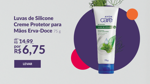 Creme Desodorante Mão Silicone Avon Care Erva Doce