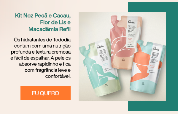 Kit Noz Pecã e Cacau, Flor de Lis e Macadâmia Refil