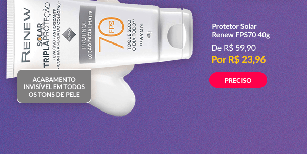 Protetor Solar Renew FPS70 >