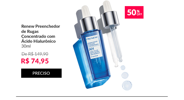 Renew Preenchedor de Rugas Concentrado com Ácido Hialurônico 30ml