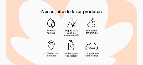 Nosso jeito de fazer produtos
