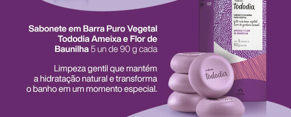 Sabonete em Barra Puro Vegetal