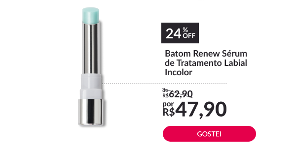 Batom Renew Sérum de Tratamento Labial Incolor