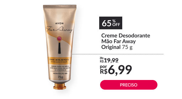 Creme Desodorante Mão Far Away Original 75 g