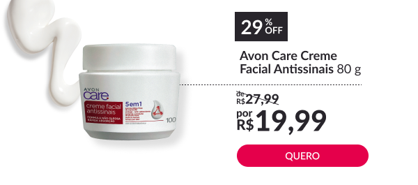 Creme Facial Antissinais Avon Care