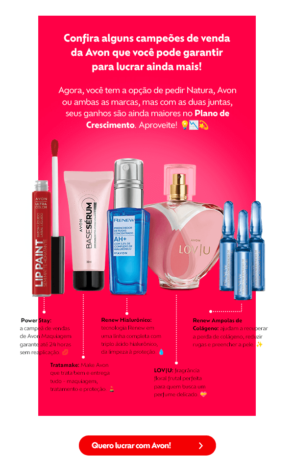 Quero lucrar com Avon! >