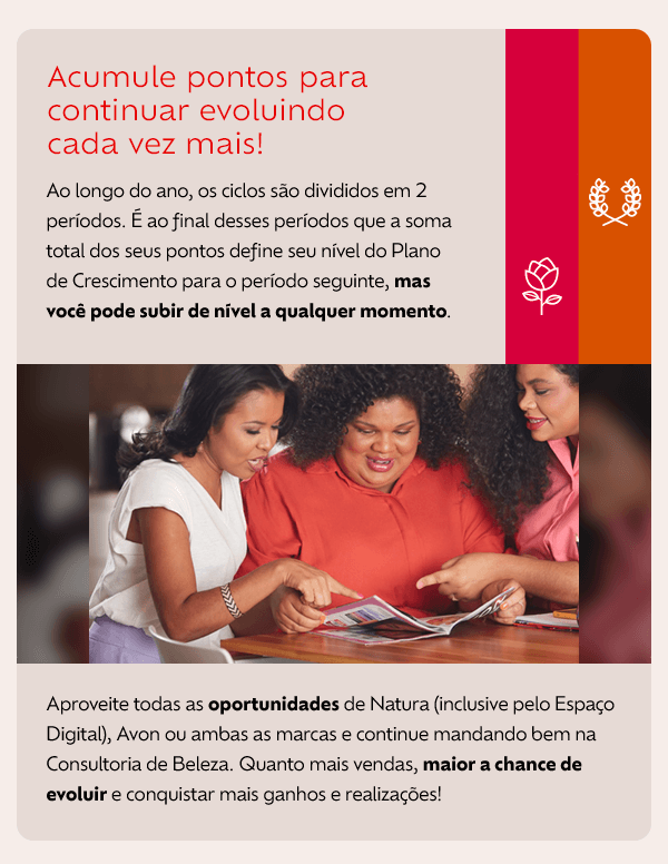 Acumule pontos para continuar evoluindo!