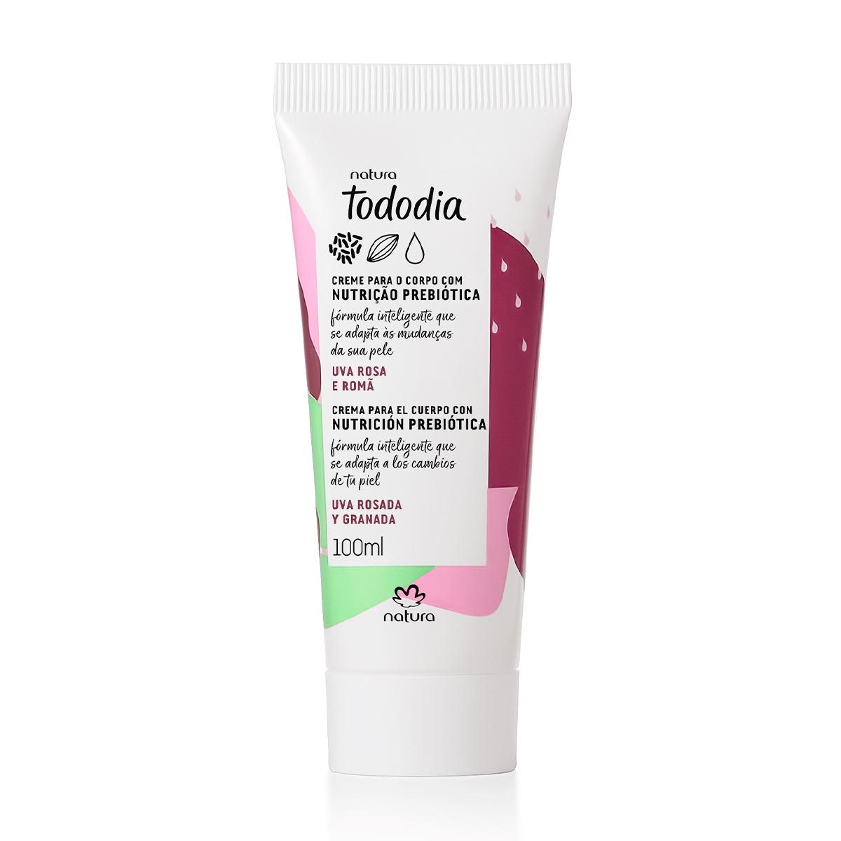 18244 TODODIA DES HID UVA ROSA E ROMA 100ML | Maquiagem para Corpo | Natura  | Beleza Todo Dia