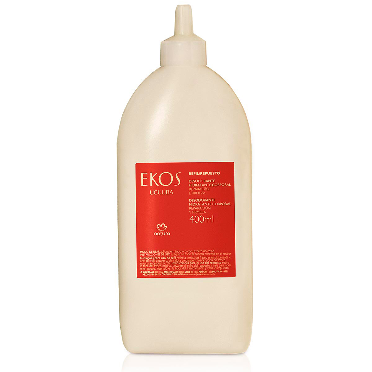 88807 EKOS RF DES HIDR CORP UCUUBA NV 400ML | Maquiagem para Corpo | Natura  | Beleza Todo Dia