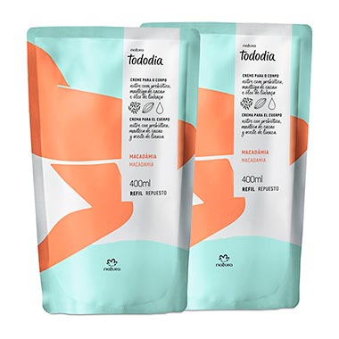 

Kit Refil Creme Desodorante Nutritivo para o Corpo Macadâmia Tododia