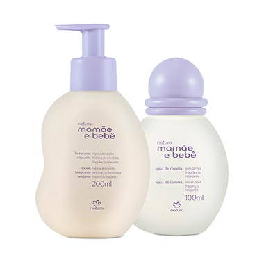 

Kit Água de Colônia e Hidratante Relaxante Mamãe e Bebê