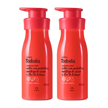 

Conjunto Creme Desodorante Nutritivo para o Corpo Tâmara e Canela Tododia