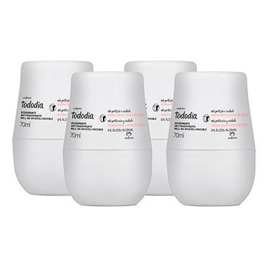 

Kit Desodorante Antitranspirante Roll-on Invisível Manga Rosa e Água de Coco Tododia