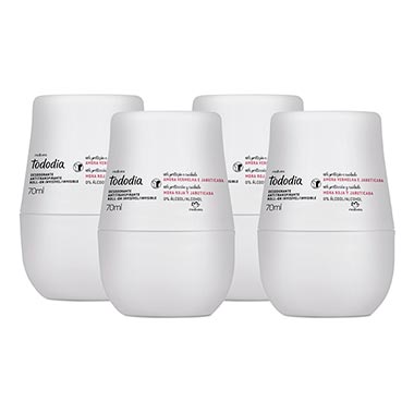 

Kit Desodorante Antitranspirante Roll-on Invisível Amora Vermelha e Jabuticaba Tododia