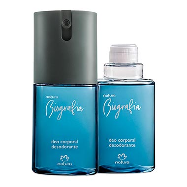 

Kit Deo Corporal Biografia Masculino com Refil
