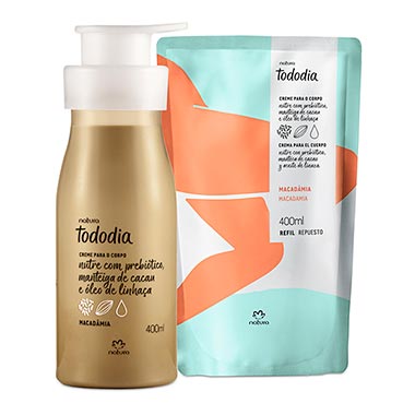 

Kit Creme Nutritivo Desodorante para o Corpo Macadâmia Tododia com Refil