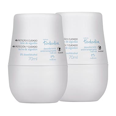 

Kit Desodorante Antitranspirante Roll-on Leite de Algodão Tododia