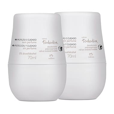 

Kit Desodorante Antitranspirante Roll-on Sem Perfume Tododia