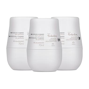 

Kit Desodorante Antitranspirante Roll-on Sem Perfume Tododia