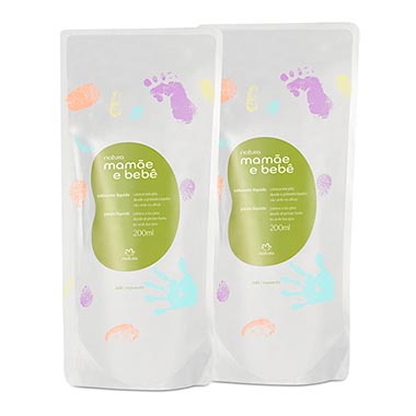 

Kit Refil Sabonete Líquido Mamãe e Bebê