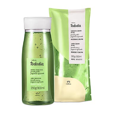 

Kit Sabonete Líquido Em Gel Alecrim e Sálvia com Refil