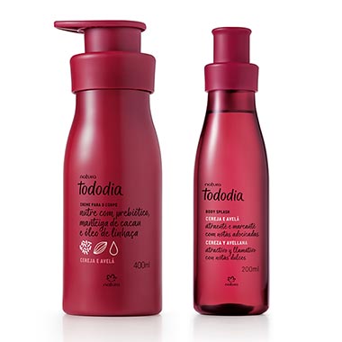 

Conjunto Tododia Creme Nutritivo e Body Splash Cereja e Avelã