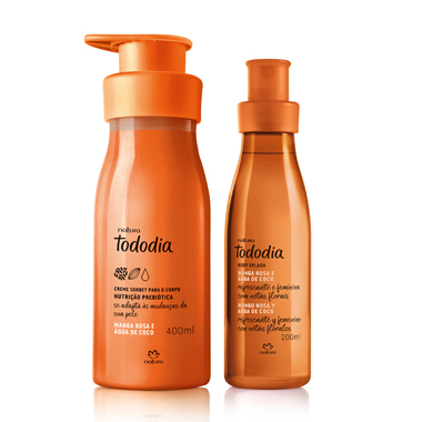 

Conjunto Tododia Manga Rosa e Água de Coco com Body Splash