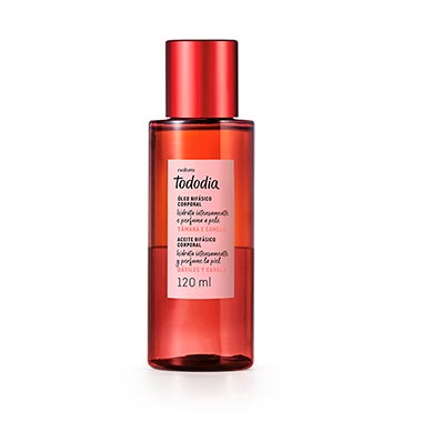 

Óleo Bifásico Corporal Tododia Tâmara e Canela - 120 ml
