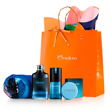 

Presente Natura Kaiak Oceano Masculino Com Toalha