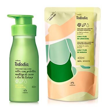 

Kit Creme Sorbet Desodorante Nutritivo Para o Corpo Tododia Lima e Flor De Laranjeira