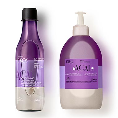 

Kit Óleo Trifásico Desodorante Corporal Ekos Açaí