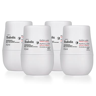 

Kit Desodorante Antitranspirante Roll-On Tododia Tâmara e Canela