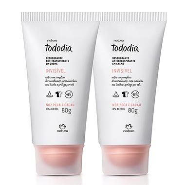 

Kit Desodorante Antitranspirante em Creme Tododia Noz Pecã e Cacau