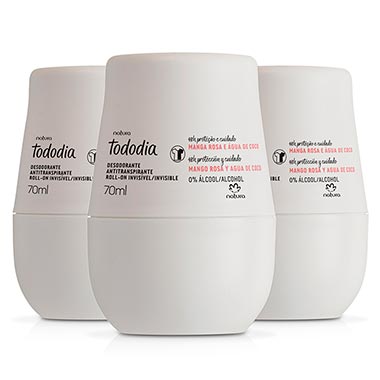 

Kit Desodorante Antitranspirante Roll-On Tododia Manga Rosa e Água de Coco