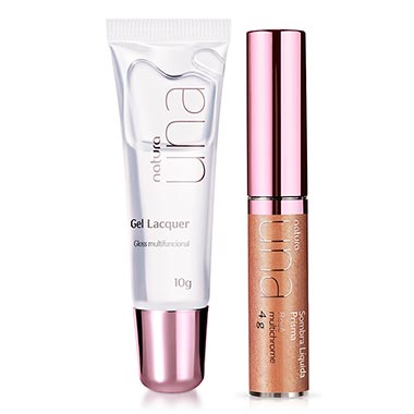 

Kit Gel Lacquer e Sombra Líquida Prisma Rosê Una