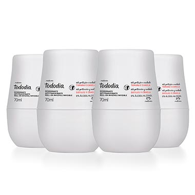 

Kit Desodorante Antitranspirante Roll-On Tododia Tâmara e Canela