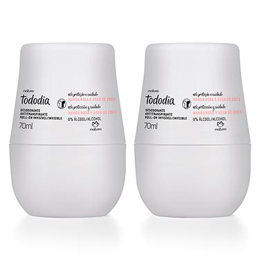 

Kit Desodorante Antitranspirante Roll-On Tododia Manga Rosa e Água de Coco