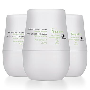 

Kit Desodorante Antitranspirante Roll-On Tododia Alecrim e Sálvia