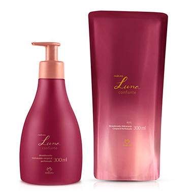 

Kit Desodorante Hidratante Corporal Luna Confiante