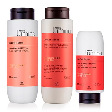 

Kit Lumina Para Cabelos Secos com Creme de Pentear