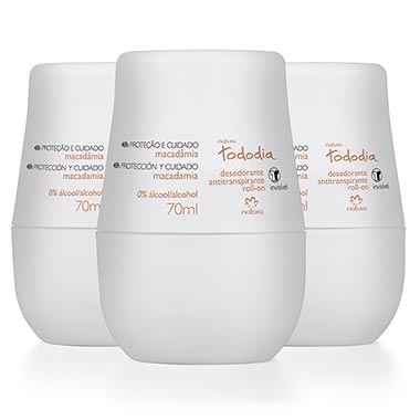 

Kit Desodorante Antitranspirante Roll-On Tododia Macadâmia