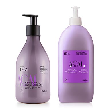 

Kit Refil Polpa Desodorante Hidratante Ekos Açaí Com Refil