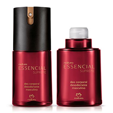 

Kit Desodorante Corporal Essencial Supreme Masculino Com Refil